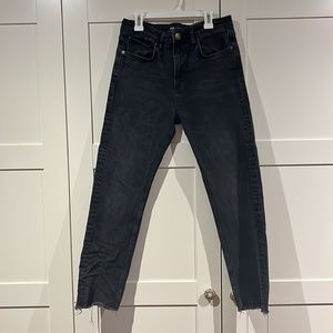 Zara straight leg black jeans